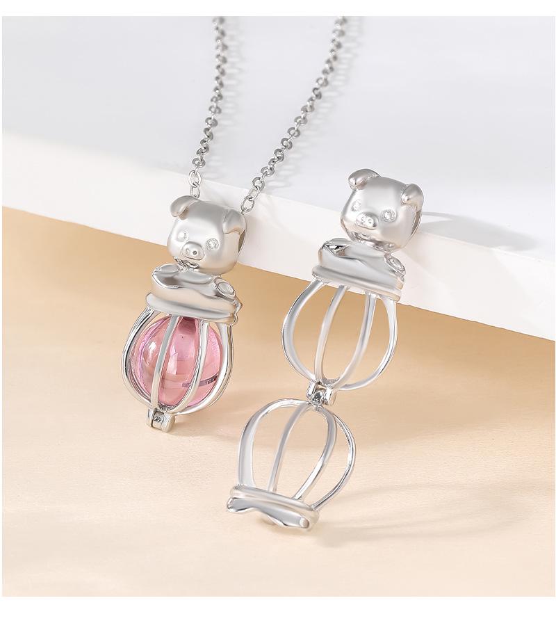 Women's S925 Silver Aromatherapy Magic Box Necklace - Christmas Gift Hollow Pendant