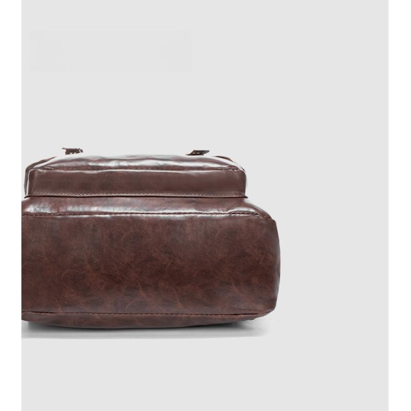 Trendy New Ladies Fashion All-match Spring and Summer Solid Color Simple One-shoulder Handbag Zipper Backpack