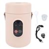 Mini Electric Cooker with Visual Lid Portable Stewing Cooking Pot for Rice Eggs Noodles Porridge