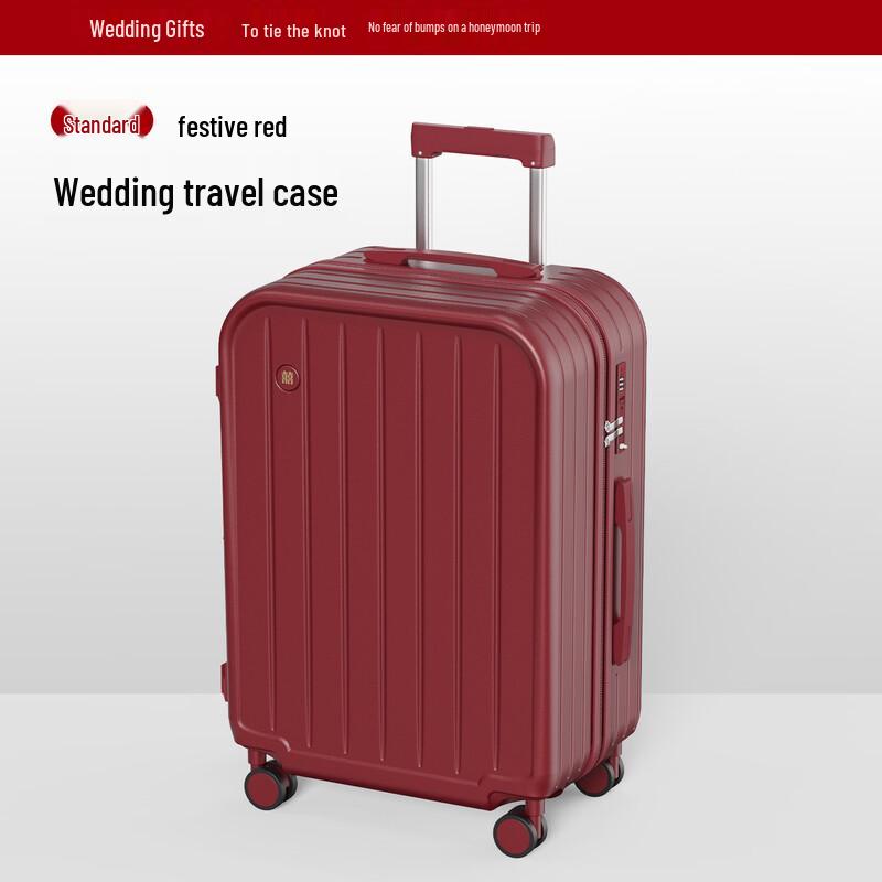 Red Wedding Dowry Hardshell Luggage 20 Inch