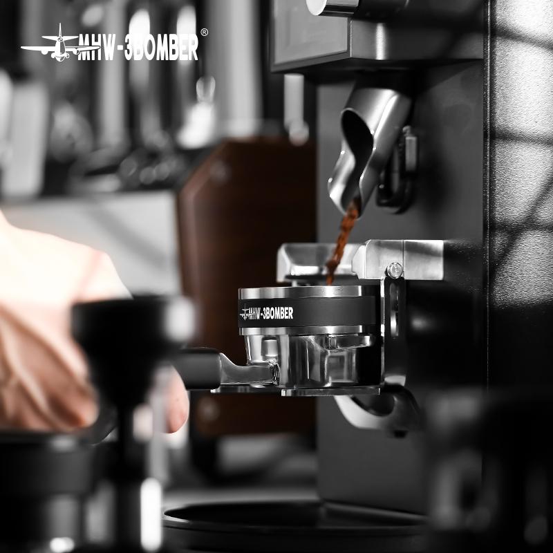 MHW 3BOMBER 58MM Espresso Dosing Ring Stainless Steel Magnetic Coffee Dosing Funnel 36 Magnets Home Kitchen Barista Accessories