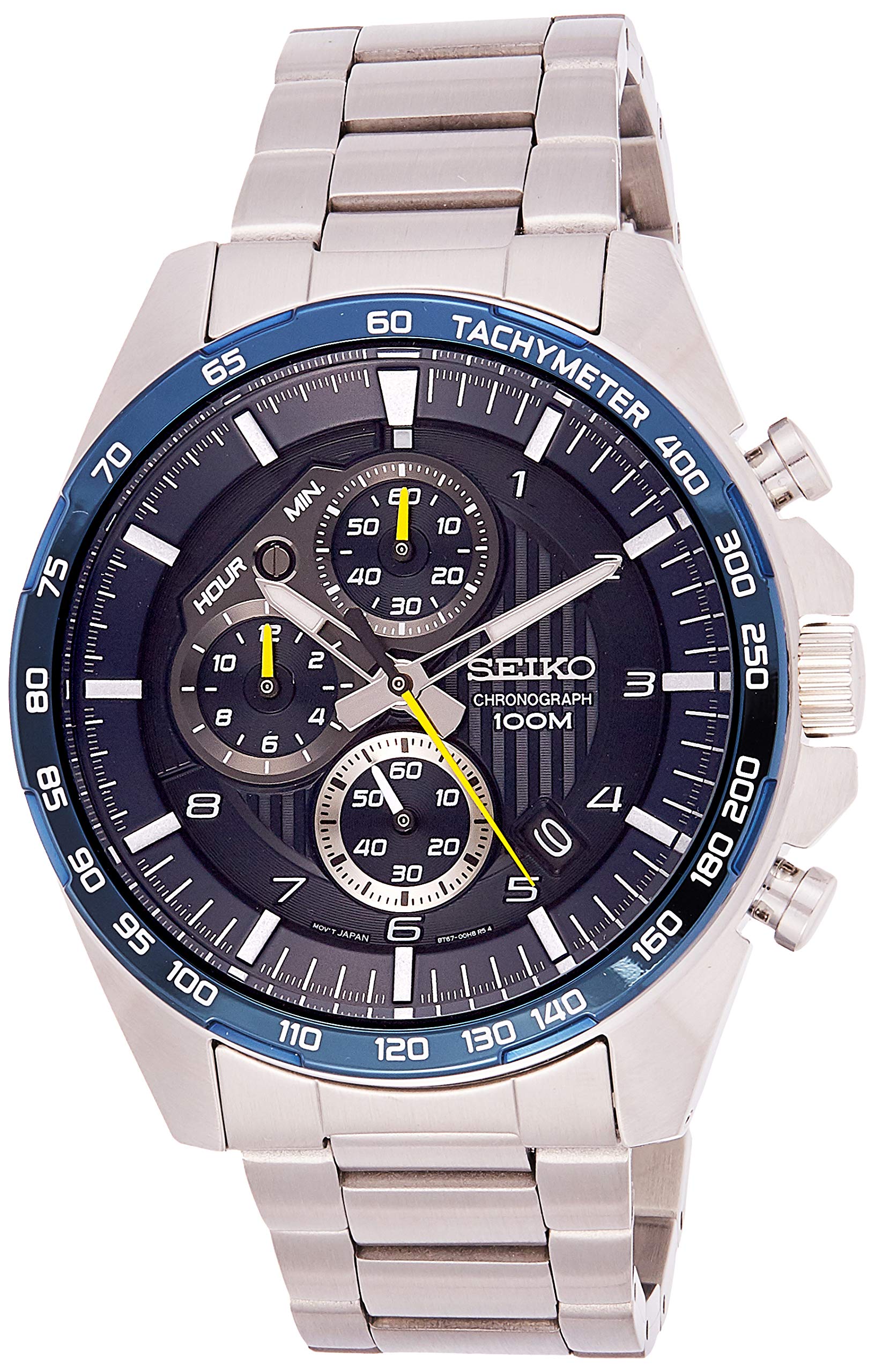 

[Seiko] SEIKO Watch Quartz Chronograph 100M Water Resistant Blue Dial SSB321P1 Men s