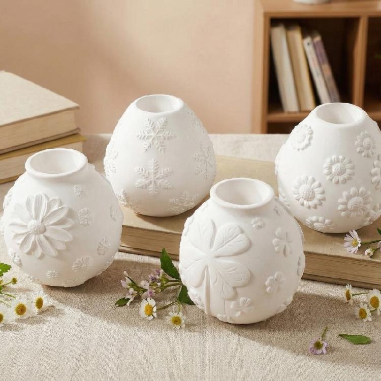 Multipurpose Silicone Vase Molds Floral Carving Silicone Candlestick Mould For Handmade Vase Home Decoration Resin Art
