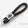 UQQV8 For Kia Rio Ceed Sportage Cerato Soul Picanto Metal/Leather Car Styling Keychain Accesspries key ring auto styling car decor