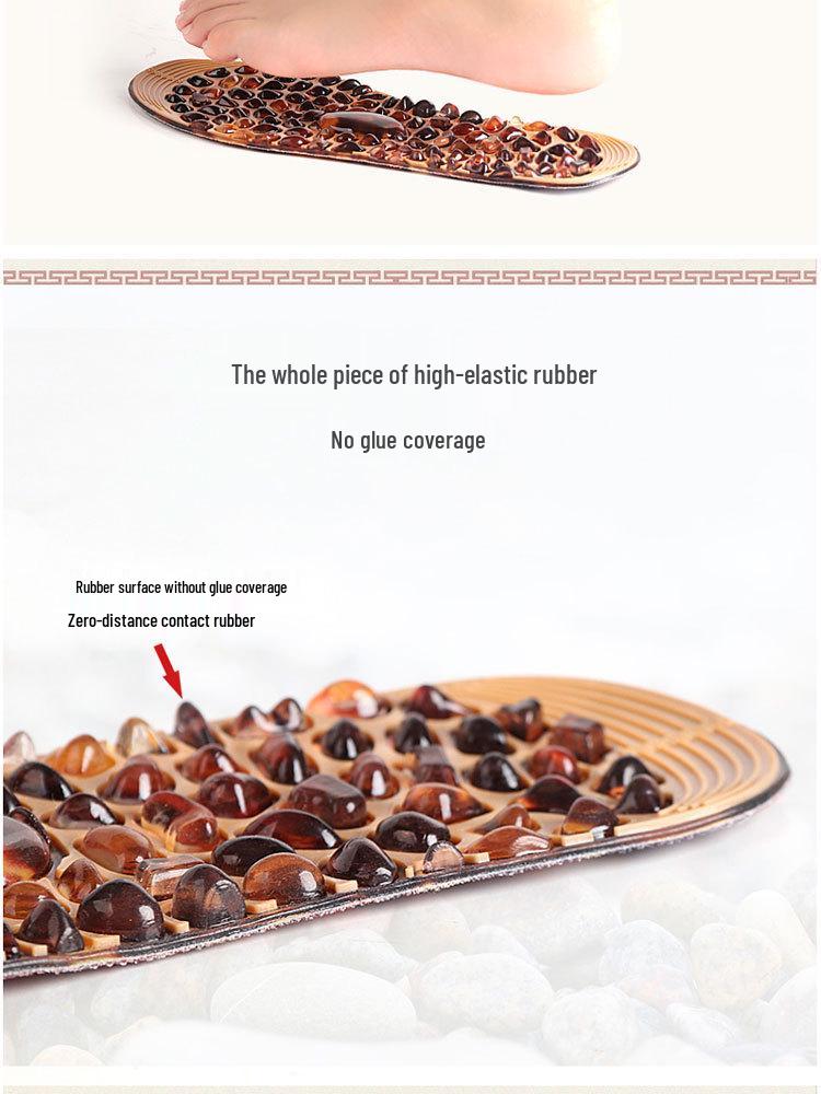 Plantar Acupressure Non-Slip Insoles with Pebble Pressing for Sneakers