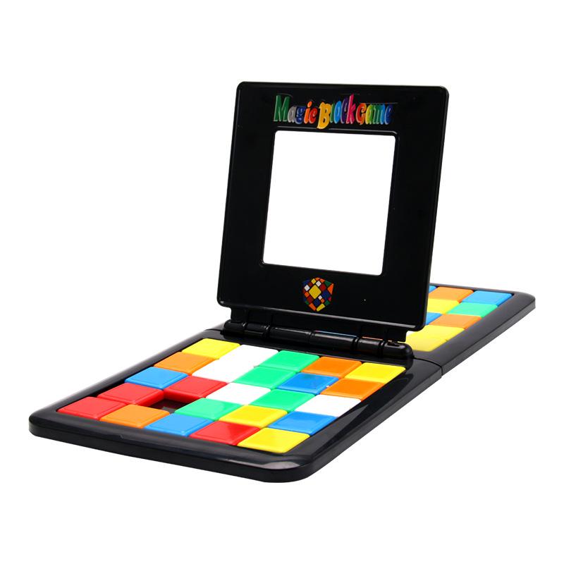 Two-Player Colorful Rubik s Cube Battle Game: Educational Parent-Child Puzzle Toy