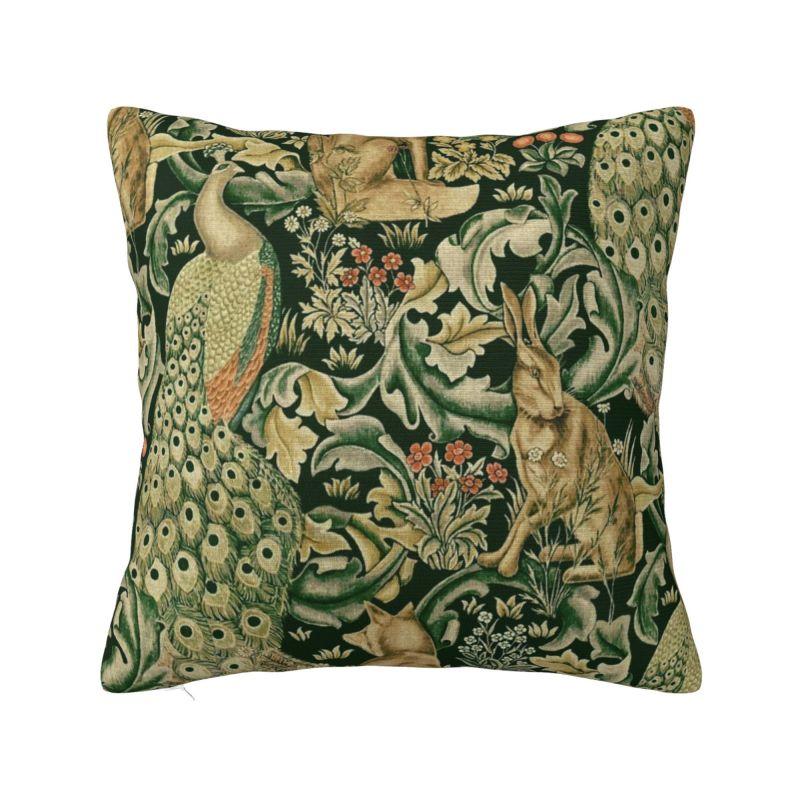 Custom Nordic William Morris Vintage Sofa Cushion Cover Soft Floral Textile Pattern Throw Pillow Case Home Decor