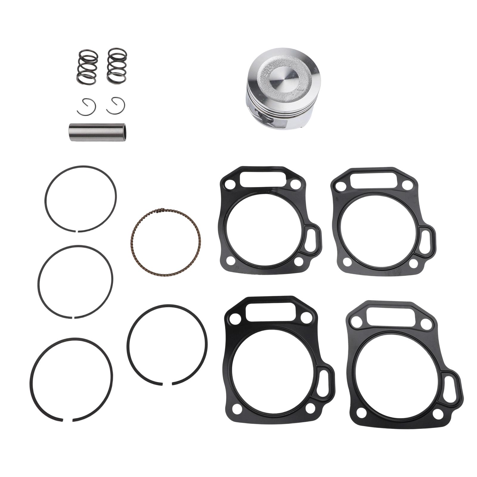 

1Set Piston Kit 70mm Flat Top Piston Kit Fit For Predator 212 224cc For GX160 For GX200 5.5HP 6.5HP Engine
