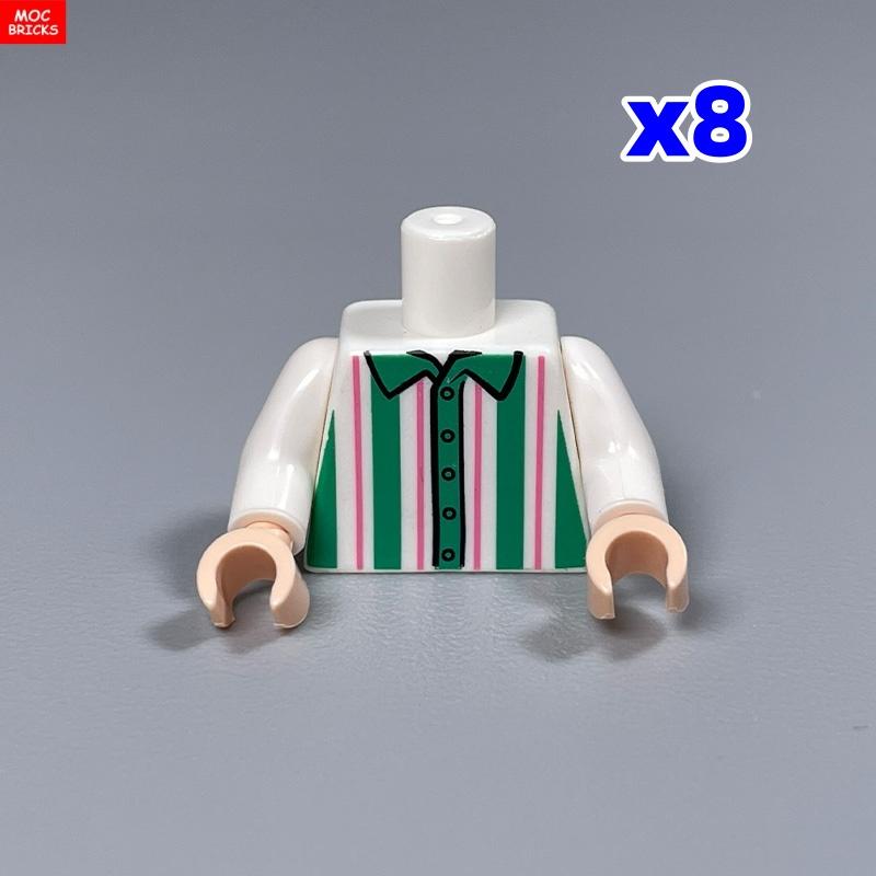 Ungiftig 8 Stück Moc Steine Torso Anzug 4cm Figur Teil Arme Hände Kochkleidung Bausteine Spielzeug Für Kinder Weihnachten Geschenke