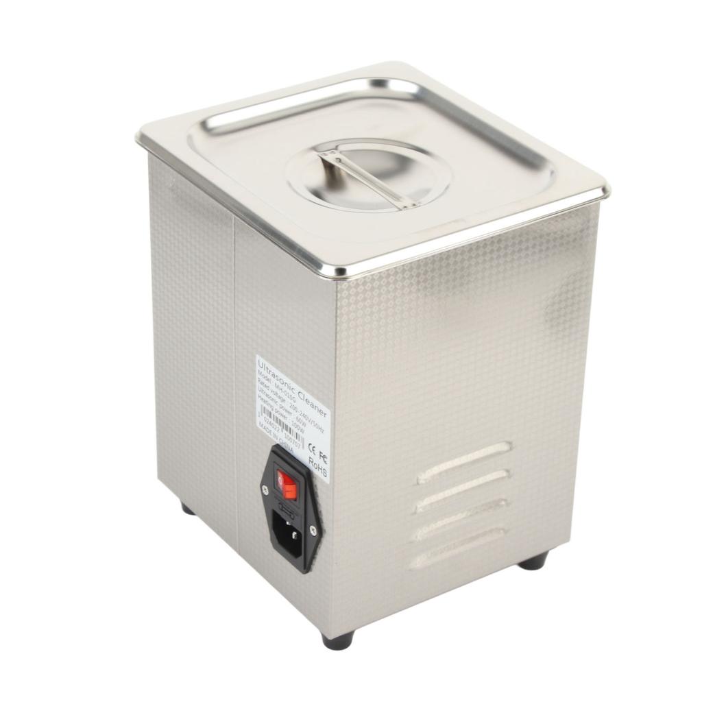Ultrasonic Cleaner 2L Dual Frequency 40KHz 28KHz Cleaning Machine with Heating Timing MH‑010G