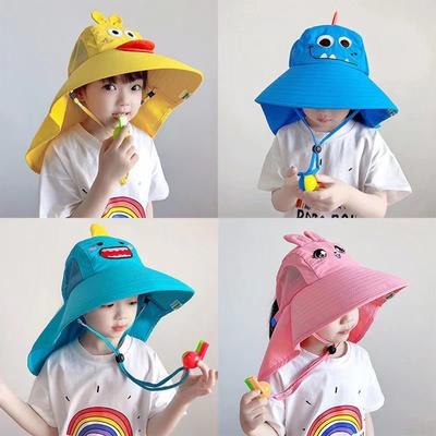 Children's Sun Hat Beach Hat UV Resistant Summer Thin Breathable Large Brim Fisherman Hat