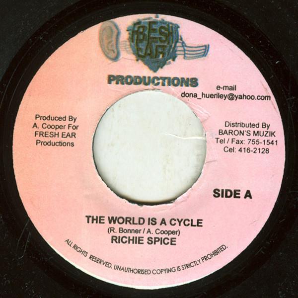 

7inch Record RICHIE SPICE MILLION STYLEZ The World Is A Cycle The Greatest NONE Fresh Ear 2007 Jamaica Reggae Ska Dub Used