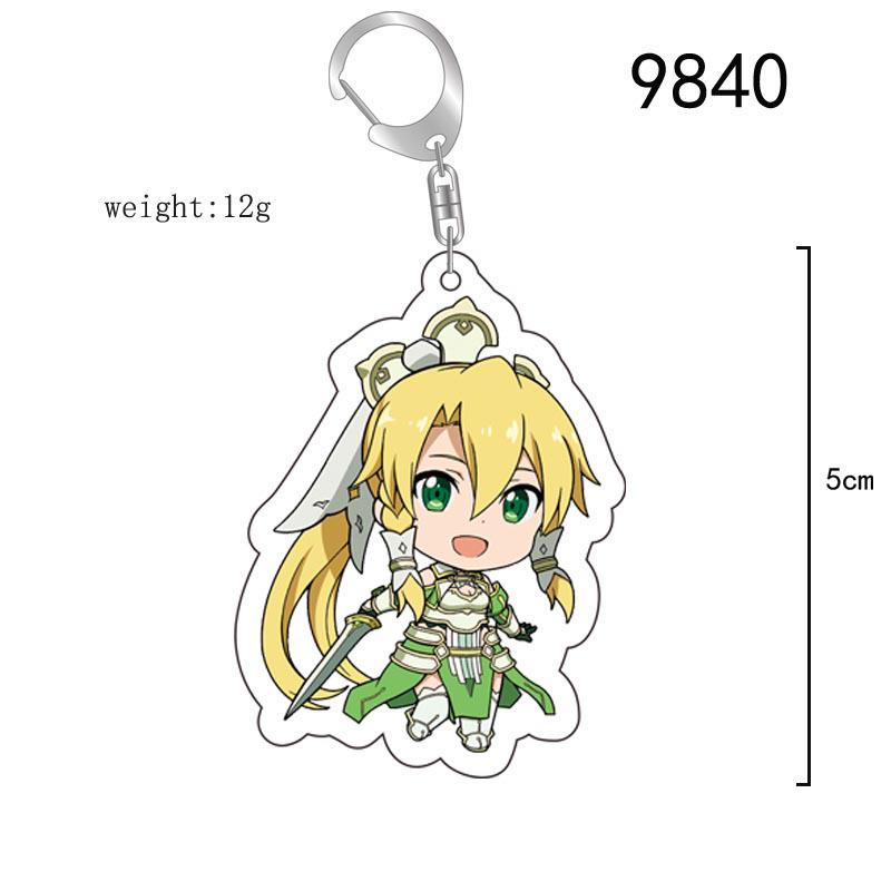 Акриловый брелок Sword Art Online: Асуна, Синон, Кирито Аниме Шарм 55mm
