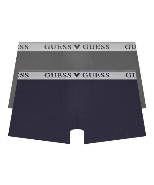 

[Guess] Набор из 2 мужских боксеров High Flex Silver (NY/DGY) [Отправлено из Кореи] 100% Оригинал 95