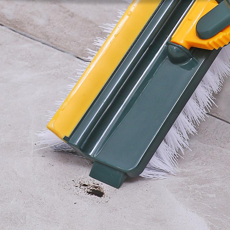 Floor Scrub Brush 3 In 1 Long Handle Removable Adjustable Wiper Broom Tools Tile Magic Squeegee Cleaning Kitchen Bathroom Brush