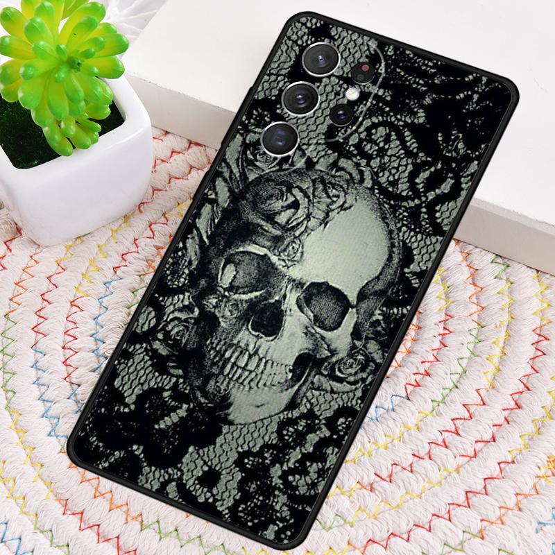 Mexican Sugar Skull Silicone Phone Case For Samsung Galaxy Note 10 Pro S26 S25 S24 S23 S22 S21 Plus S25Ultra Capa Cover