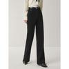 JUZI Anna-Co Women's Slim-Fit High-Waisted Flared Black Jeans