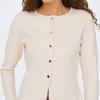Fine Knit Cardigan with Round Neck Prime Life Golden Buttons Woman JDY