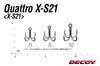 Decoy X-S21 Treble Hook 4 Point Strong Hooks Size 1 (7028)