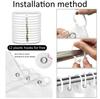 Gradient Shower Curtain Stripes Abstract Polyester Waterproof Modern Bathroom Decoration Bath Curtains With Hook