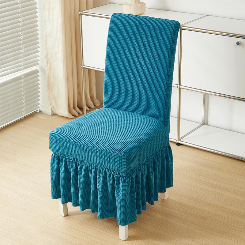 Dining Table, Chair Cover, New Long Dress, All-Season Elastic One-Piece Chair Cover, Home Hotel Chair Stool Cover