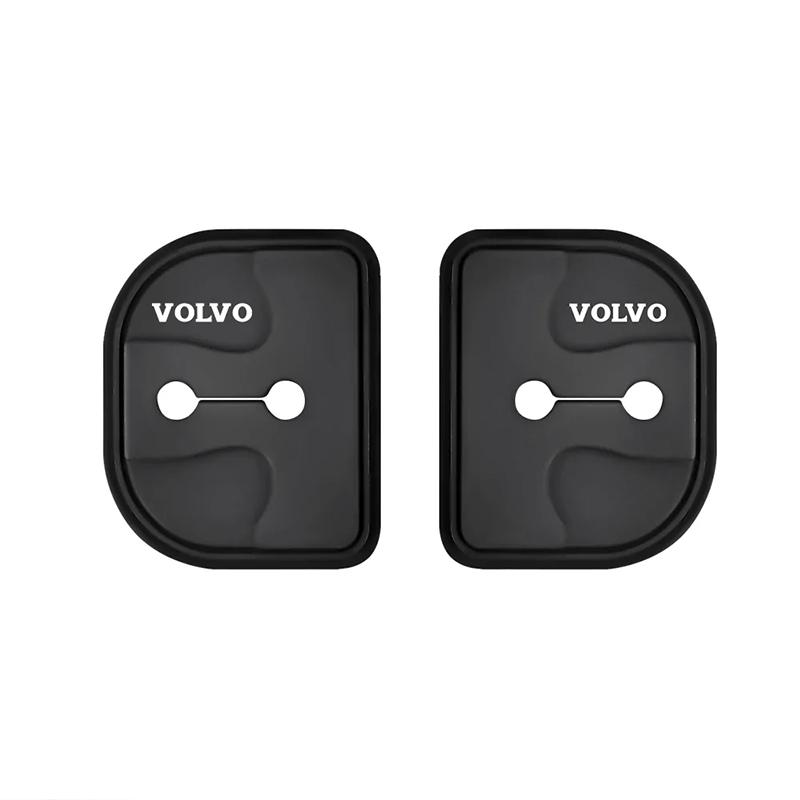 4PCS Car Door Lock Buckle Protector Cover Silicone Anti-Collision Anti-Rust for Volvo XC40 XC60 XC90  EX30 Auto Interior Parts HQ8