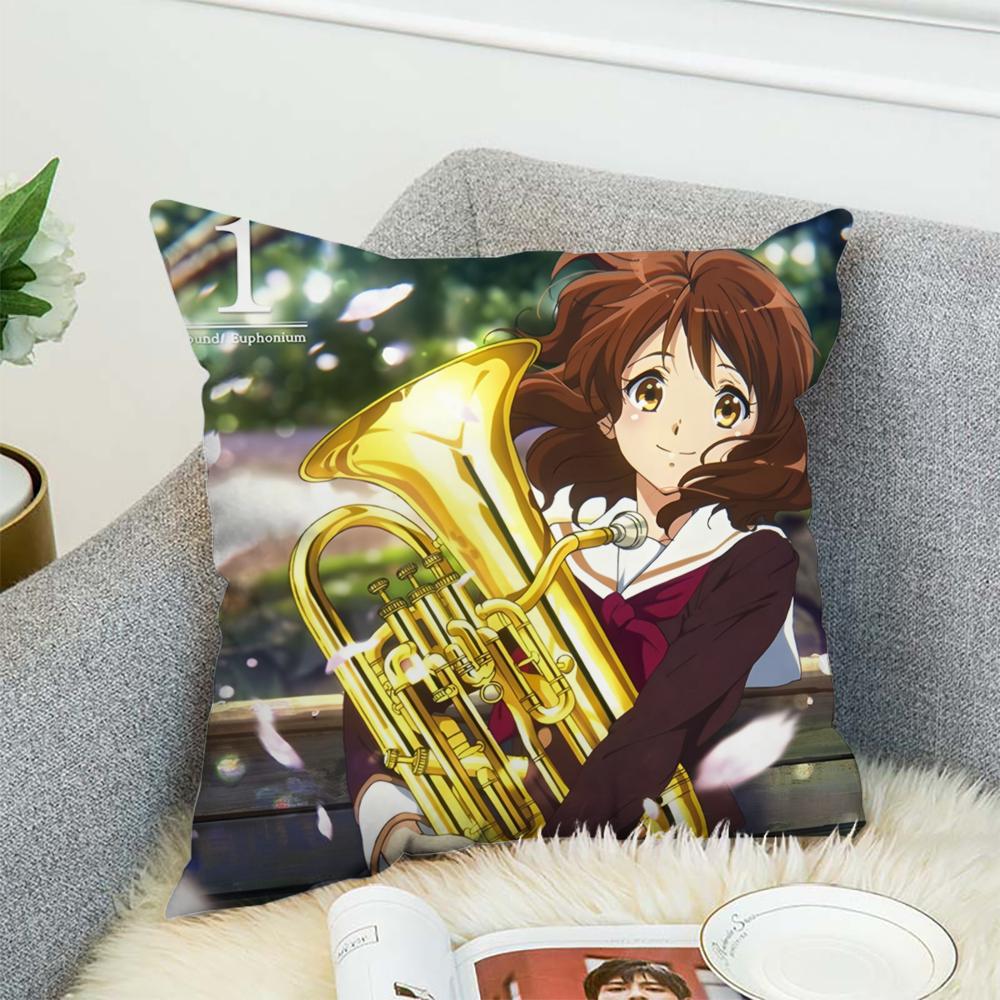 Sound Euphonium 3 Pillow Case For Car Sofa Decorative Home Double-sided Print Plush Square Throw Pillow Cushion Cover