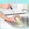 Short Angled Handle Bottle Brush With Nylon Bristles For Deep Cleaning
