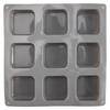 M-Modern-2 Pack Silicone Soap Molds 9 Cavities Square Soap Mold DIY Handmade Silicone Mold For Soap Making