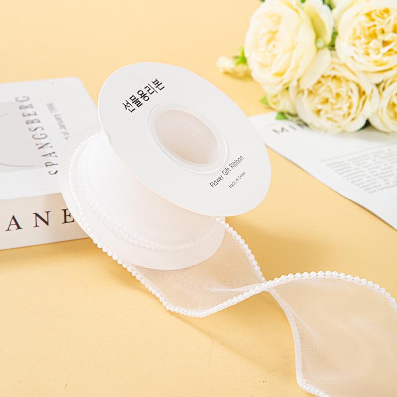 Valentine's Day Korean Fishtail Yarn Ribbon for DIY Flower Bouquets and Cake Decorations