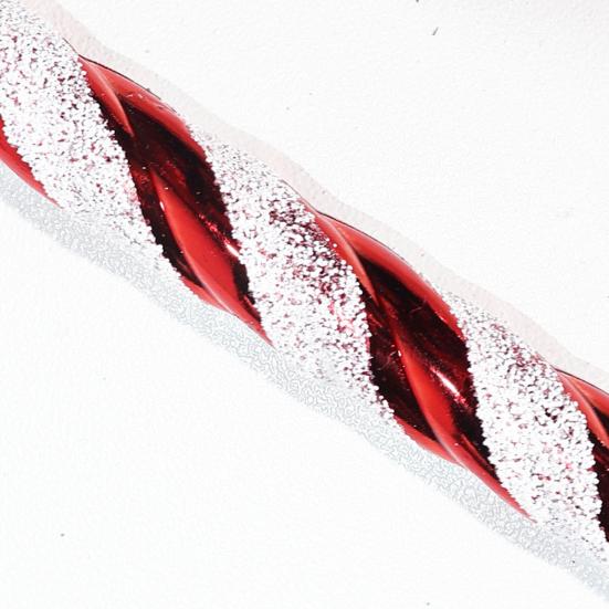 6 Pcs Candy Cane Christmas Ornament Plastic Twisted Candy Cane Christmas Tree Hanging Decoration for Xmas Tree Holiday Party Supplies