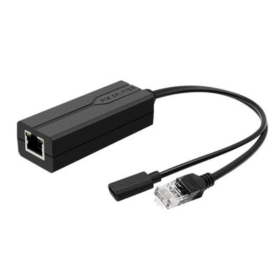 Small USB C POE Splitter USB C 5V Active PoE To USB C Adapter, 48V Input To 5V Output for Surveillances Cameras
