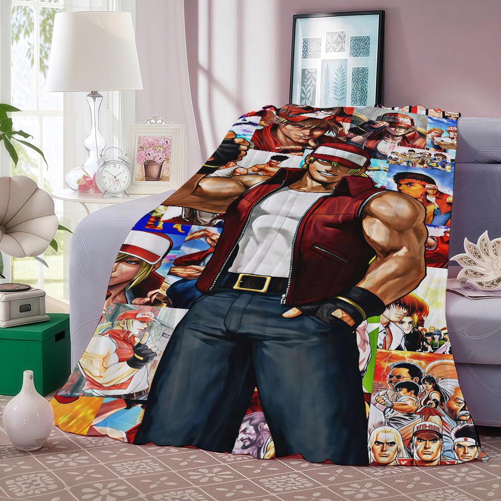 Game S Street F Fighter Blanket For Sofa Office Bed Plane Travel Sleep Read Relax Camping Soft And Warm