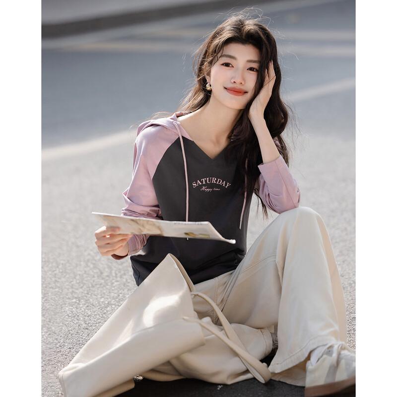 

Demana Women s Cotton Blend Letter Print T-Shirt M