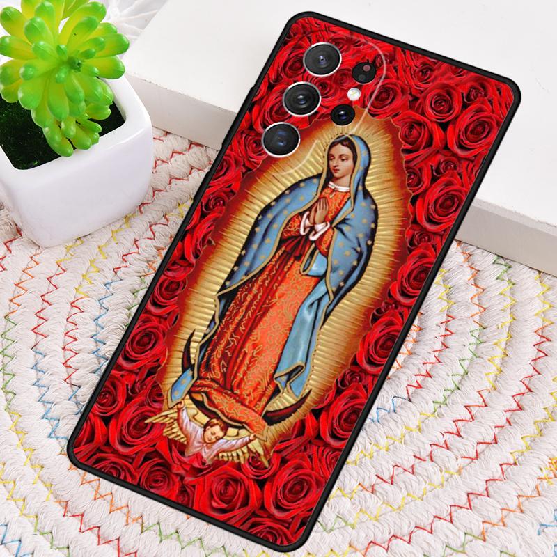Virgin Maria print TPU Phone Case For Samsung Galaxy note 10 pro S26 S25 S24 S23 S22 Ultra Plus S21 FE S20 Shockproof Cover