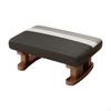 Foot Rest with Wooden Legs Rectangle Step Stool Padded Small Ottoman for Couch