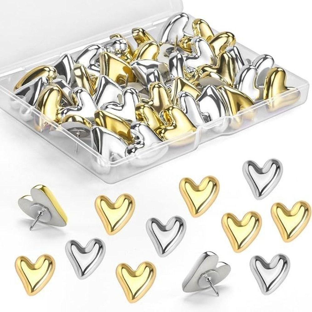 Macaron Irregular Heart Shape Pushpins 3D Thumb Tacks Board Thumbtack  Photo Wall Decor