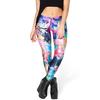 Stylish Cross-border Women's Nine-point Leggings With High Elasticity And 3d Print Design For A Perfect Fit