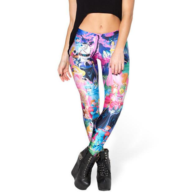 Stylish Cross-border Women's Nine-point Leggings With High Elasticity And 3d Print Design For A Perfect Fit