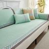 Wormwood Ice Vine Sofa Cushion Summer Summer Ice Silk Mat Non-Slip Seat Cushion Solid Color Leather Sofa Cover Cloth Towel