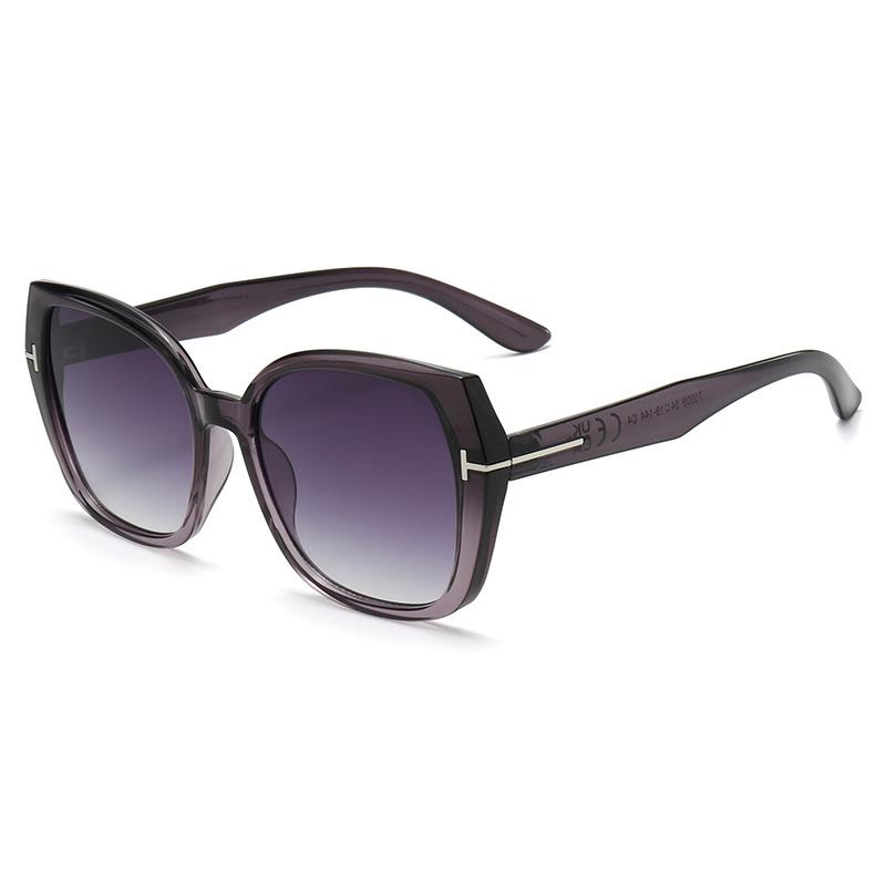 Women's Oversized Retro Square Sunglasses - High-End Sun Protection for Men & Women, Trendy European American Design