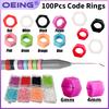 Dental Materials Silicone Rubber Identification Bands Instrument Color Identification Bands Autoclavable Oral Care Consumables