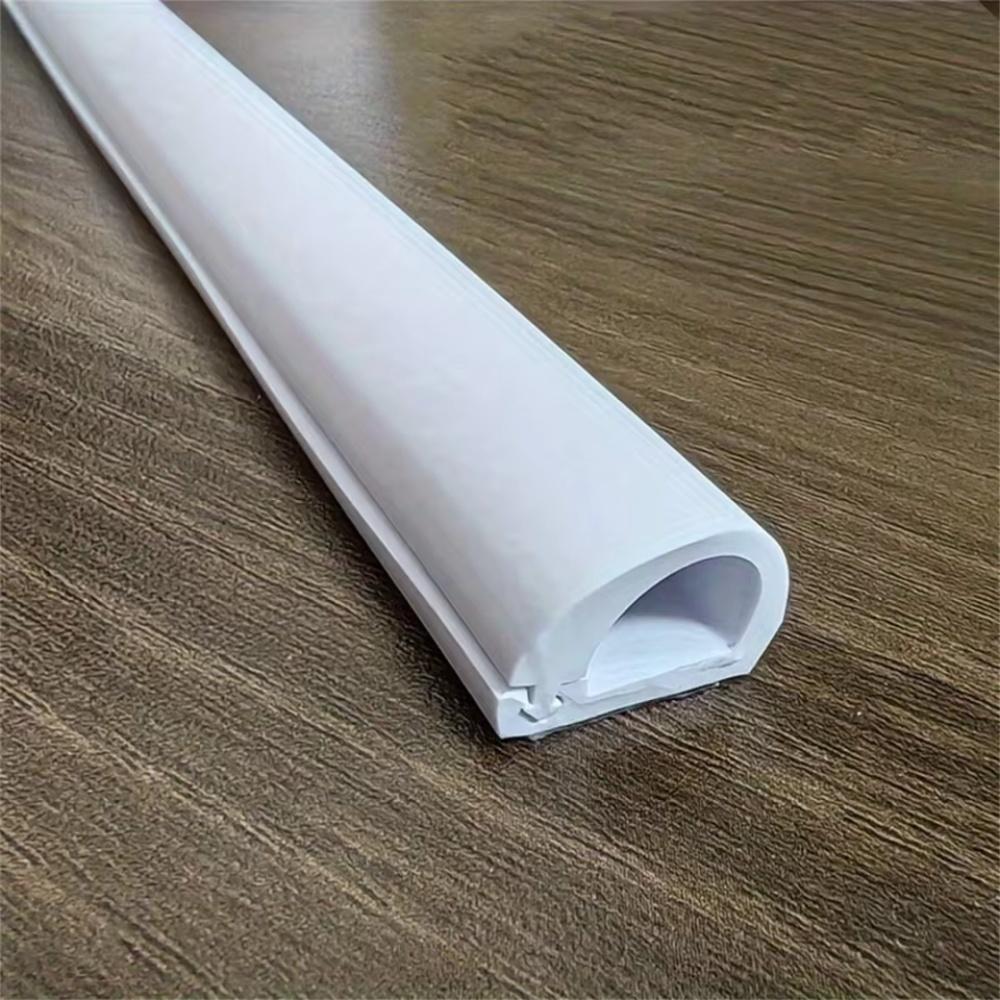 1pc 1m/39.37inProfessional Self-Adhesive Wall Cord Hider Raceway Cable Concealer PVC Flexible Cable Management Home Office 1m