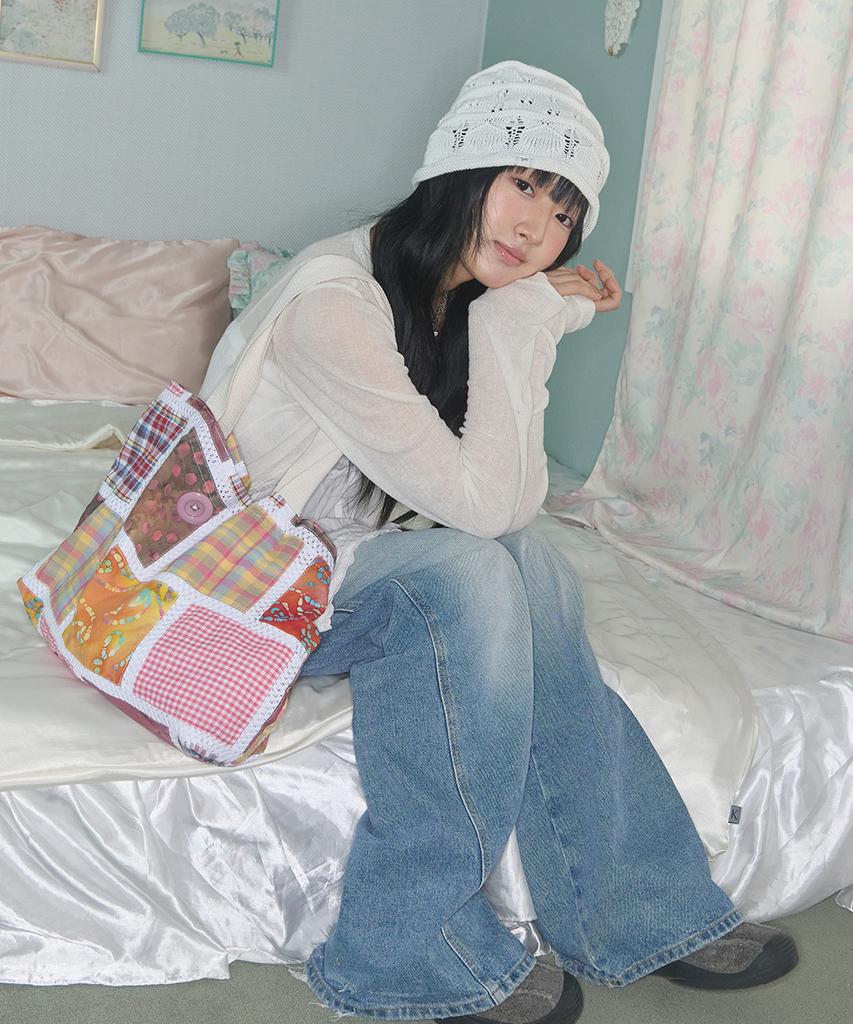 Kiibi Nostalgic Knit Beanie White