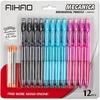 AIHAO Mechanical Pencil 0.9, Thick Point, HB lead pencils with refills and cap erasers, Comfort Grip, Assorted Barrel Colors, 12 Pack