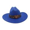 British Style Model Felt Hat Ancient Ethnic Style Big Brim Woolen Hat Big Love Explosion Jazz Top Hat