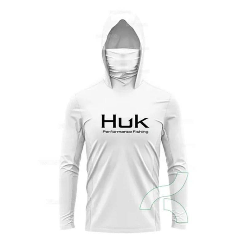 Neue HUK Outdoor-Sport Kapuzenmaske Angelanzug Leichter Sonnenschutz Langarm Luya