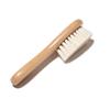 Baby Hair Brush for Newborn Natural Wooden Hairbrush Comb with Soft Wool Bristle