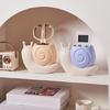 Playful Desktop Pen Storage Snail Design Plastic Multifunction Organizer Study Office Essential With easy to clean Top