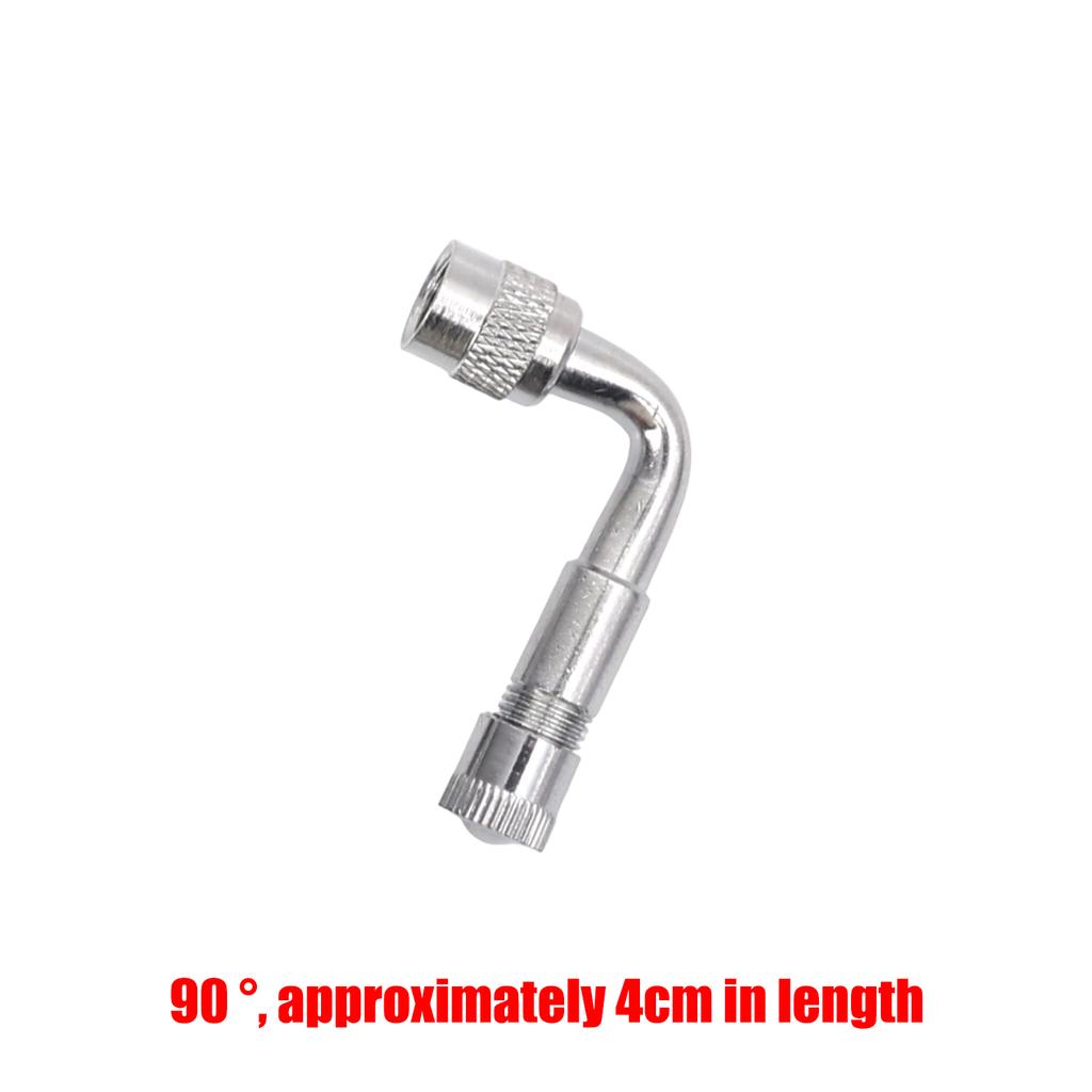Motorcycle 45 90 135 180 Degree Angle Bent Valve Adaptor Tyre Tube Valve Extension Adapter for Truck Car Motor Bike Auto